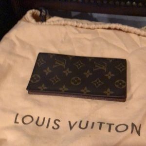 Authentic Louis Vuitton Monogram Checkbook  Wallet